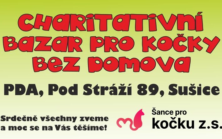 19. charitativní bazar pro kočky bez domova